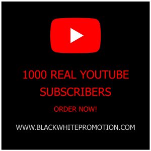 1,000 Real YouTube Subscribers