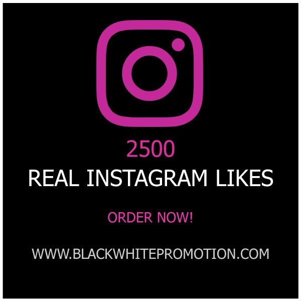 2500 Real Instagram Likes