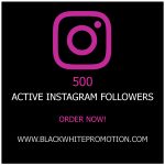 500 Active Instagram Followers