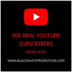 500 Real YouTube Subscribers