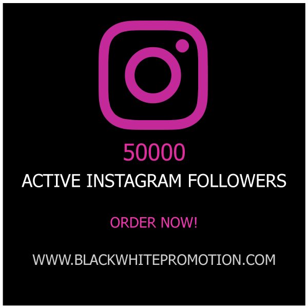 50000 Active Instagram Followers