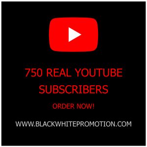 750 Real YouTube Subscribers