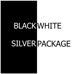 Black White Silver Package